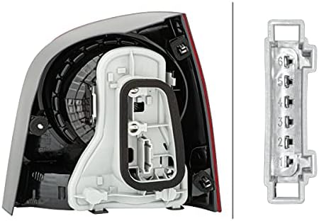 HELLA 2VA 965 303-071 Heckleuchte - Glühlampe - glasklar/rot - links - für u.a. VW Polo (9N_), Links