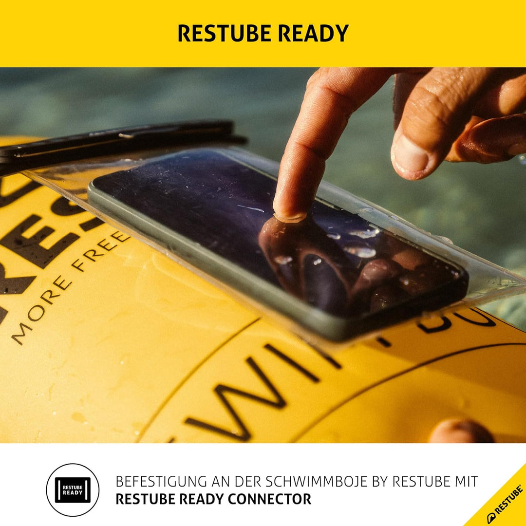 Restube wasserdichte Handyhülle, IPX8 Unterwasser Handyhülle für Schwimmen, Dry Bag Handy Lanyard Hü