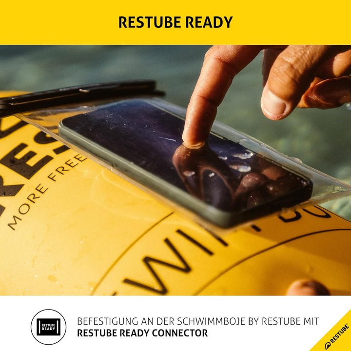 Restube wasserdichte Handyhülle, IPX8 Unterwasser Handyhülle für Schwimmen, Dry Bag Handy Lanyard Hü