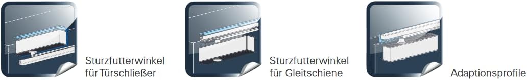 ECO-Schulte Set TS 61 Gleitschiene EF DIN links ER ECO Edelstahl für externe Brandmeldeanlagen; ca.