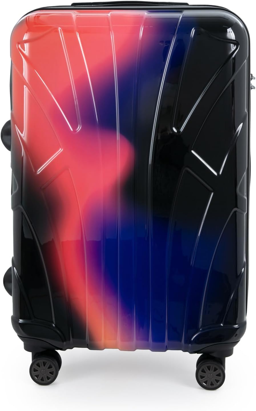 suitline - Mittegrosser Koffer, TSA, Neon Red S24-8801G-N-R Neon Red 65 cm (M), Neon Red 65 cm (M)