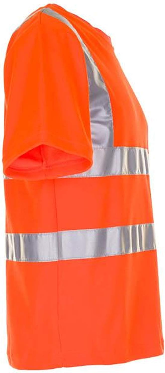 Planam Grösse XL Herren Warnschutz T-Shirt Uni Uni-orange Modell 2095 XL Uni Orange, XL Uni Orange