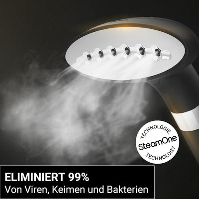 SteamOne - Vertikaler Steamer & Dampfglätter H18B - Dampfbügler mit 1800W, 40g/min in 60s Einsatzber