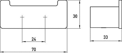 emco LOFT Badacccessoire-Set, Toilettenpapierhalter mit Deckel, WC-Bürstenganitur & Doppelhaken, ele