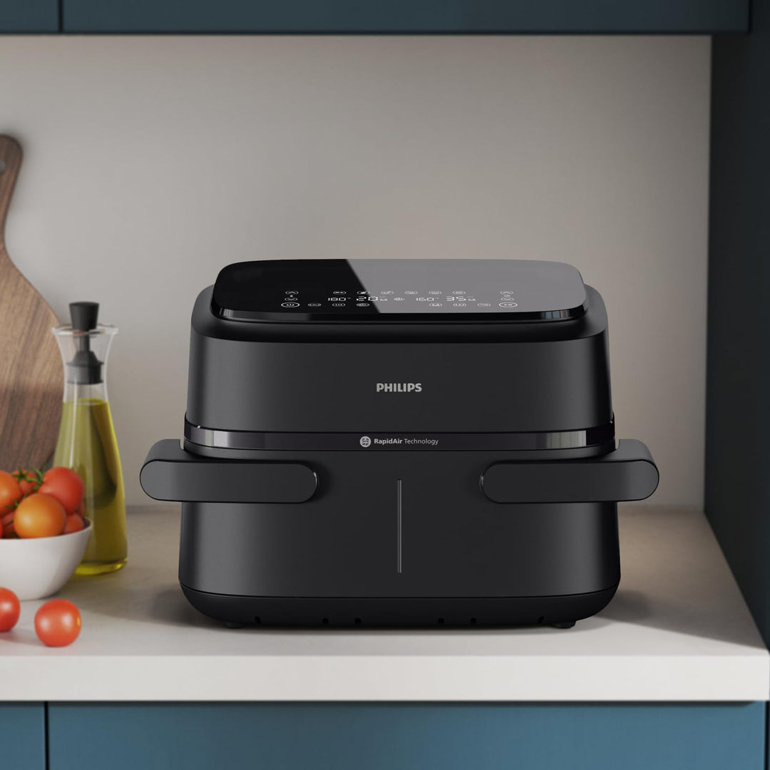 PHILIPS Airfryer XXL NA351/00 7,1 l Fassungsvermögen Doppeltank 6 Voreinstellungen 2450 W