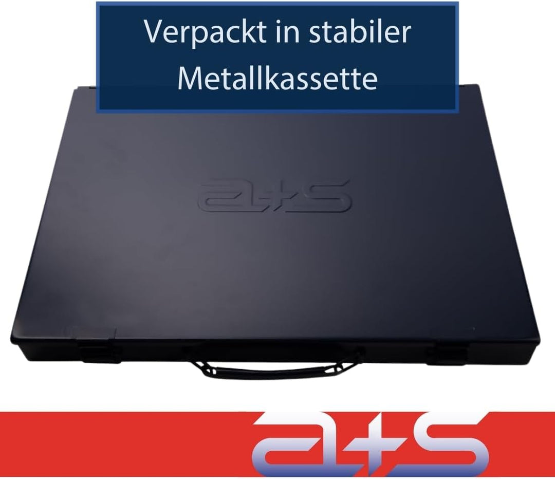 a+s Albrecht und Schulte 110 tlg. Gewindeschneider Set | M6 - M12 | MF10x1 - MF18x1,5 | NPT 1/4 + NP