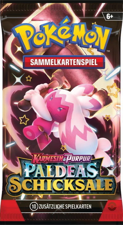 Pokémon-Sammelkartenspiel: Boosterbundle Karmesin & Purpur – Paldeas Schicksale (6 Boosterpacks) Sin