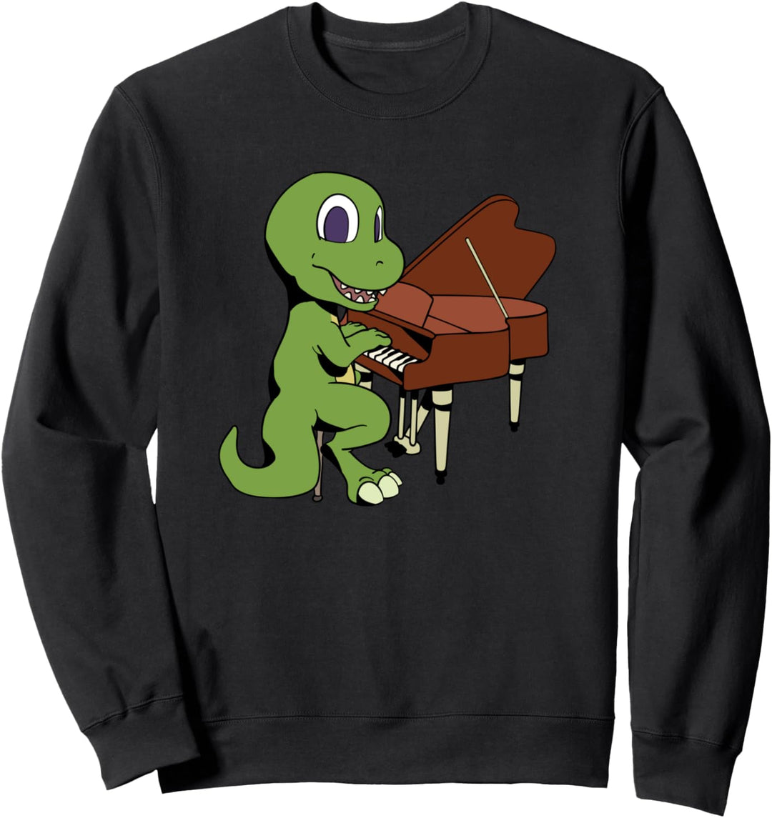 Comic TREX spielt Klavier Sweatshirt