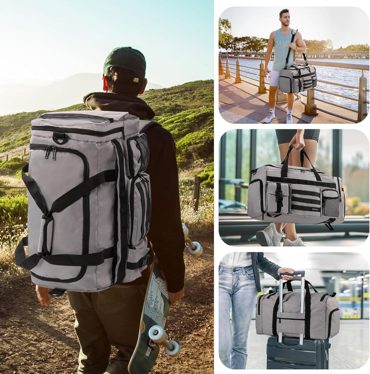 Sporttasche Reisetasche für Damen und Herren Trainingstasche Gym Bag mit Schuhfach und Nassfach Duff