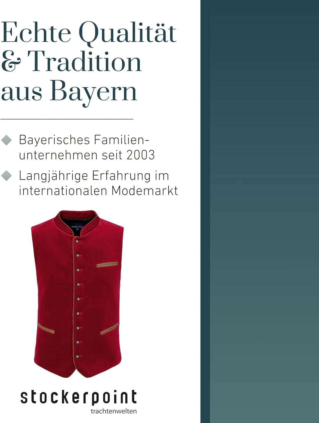 Stockerpoint Herren Weste Ricardo Trachtenweste 50 Rot (Dunkelrot), 50 Rot (Dunkelrot)
