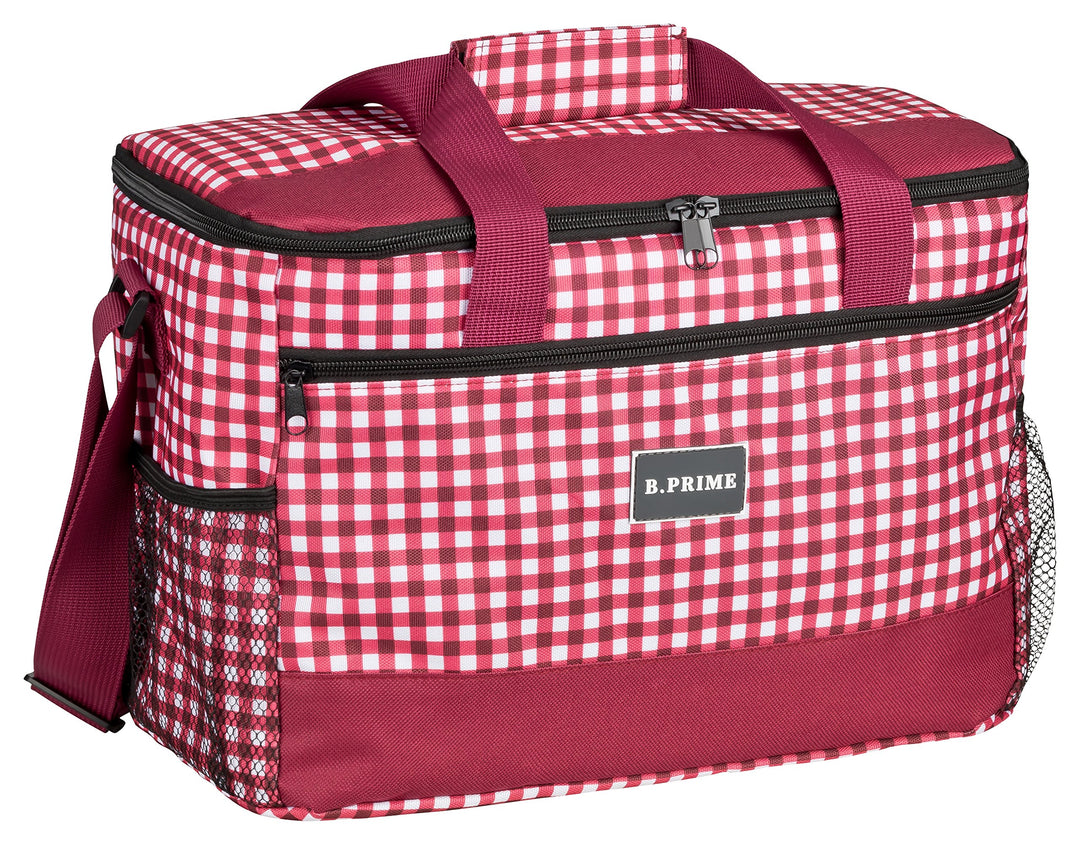 B.PRIME 20L Kühltasche Classic I 36x26x22cm I Isoliertasche I Lunch-Tasche I Kühlbox I Picknick-Tasc