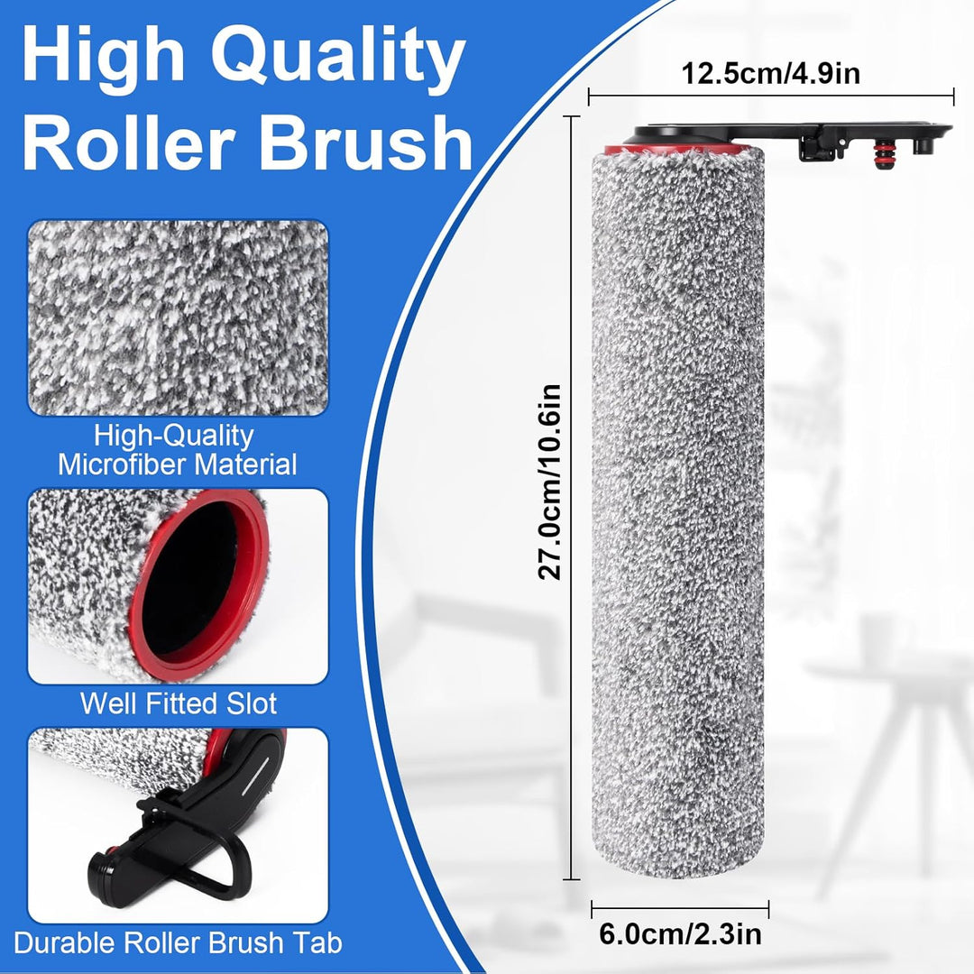 Ersatzbürstenrolle und HEPA-Filter Zubehör für Dreame H15 Pro Heat Nass- und Trockensauger, 2 Bürste