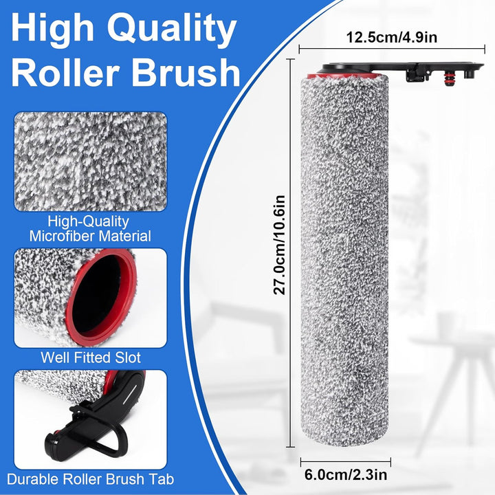 Ersatzbürstenrolle und HEPA-Filter Zubehör für Dreame H15 Pro Heat Nass- und Trockensauger, 2 Bürste