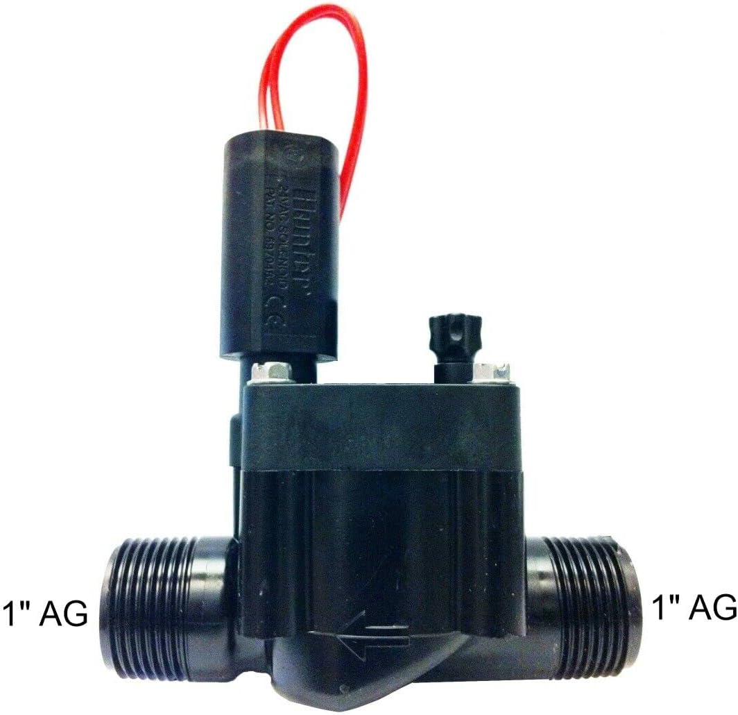 HUNTER Magnetventil PGV-100-MM-B 1" AG mit PE Kupplung 25/32-1" IG Ventil Kugelventil ohne Durchflus