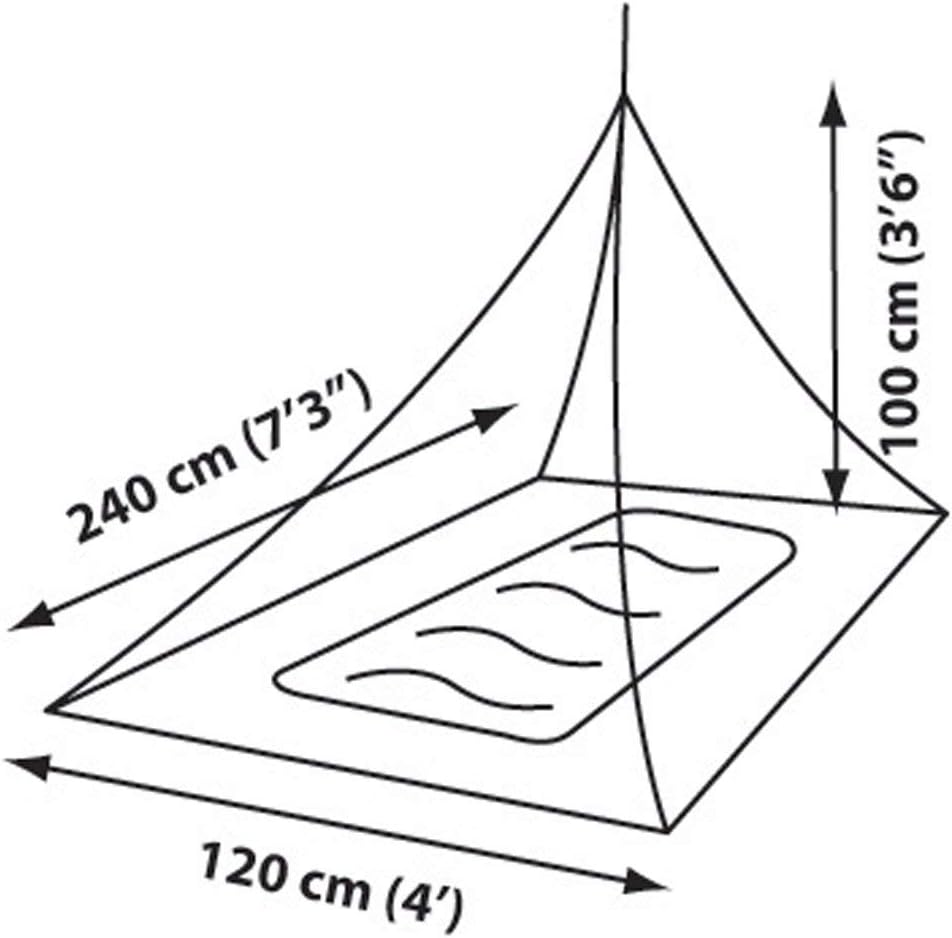 Sea to Summit Moskitonetz Pyramide Single Anthrazit