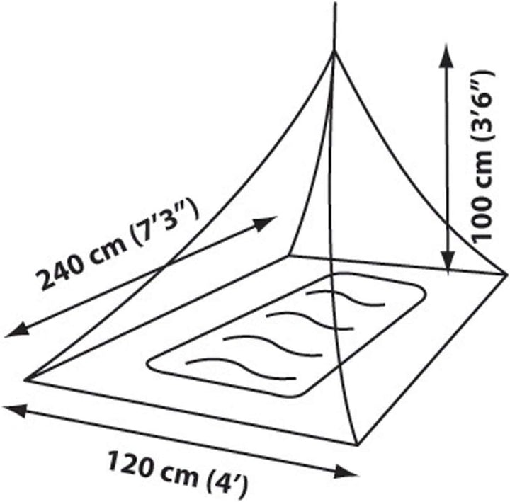 Sea to Summit Moskitonetz Pyramide Single Anthrazit