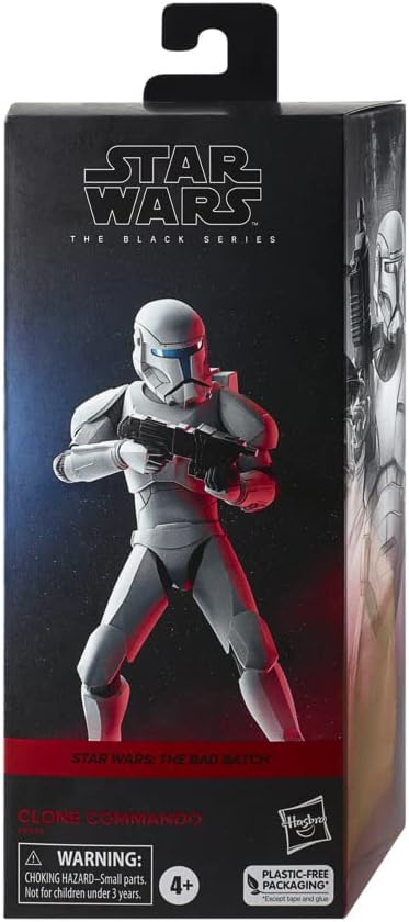 Star Wars Hasbro The Bad Batch Black Series Clone Commando Figur, 15 cm
