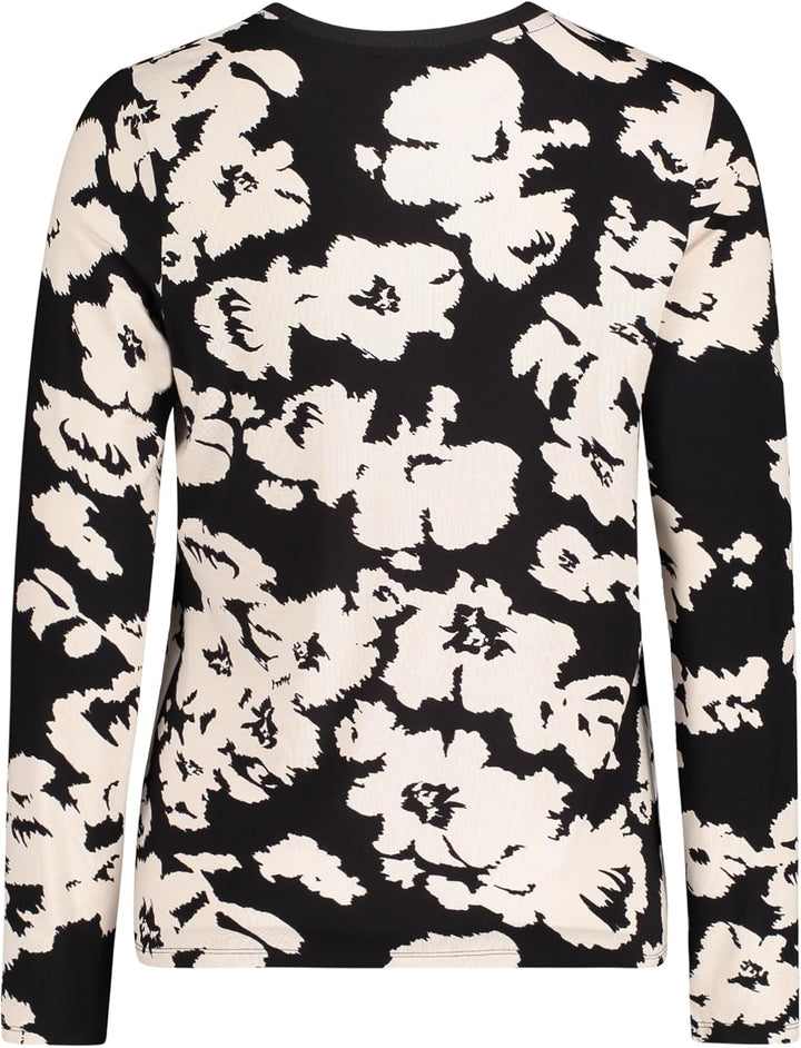 Betty Barclay Damen Rollkragenshirt Langarm 36 Schwarz/Weiss, 36 Schwarz/Weiß