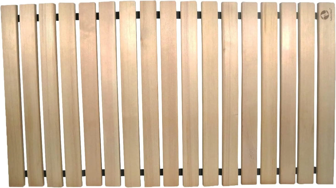 SudoreWell® Sauna Rollrost Holzmatte Bodenrost Roterle