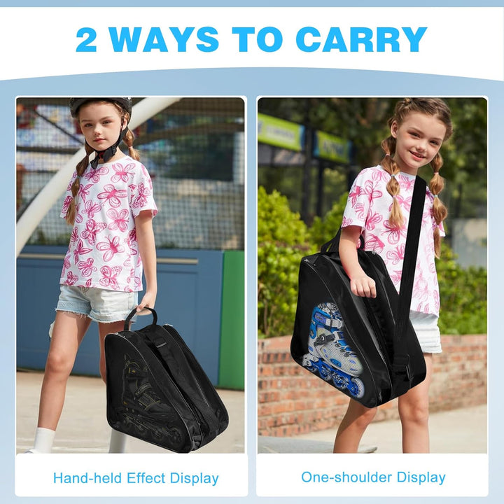 SLTAXAR Rollschuh Tasche Inliner Tasche Kinder Skatertasche Schlittschuhe Tasche für Inliner Ice Ska