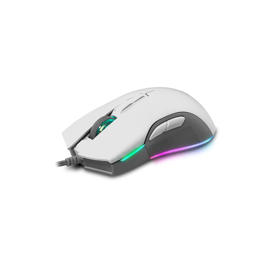 Newskill Eos Ivory Professionelle Gaming-Maus mit RGB-Beleuchtung, 16000 dpi und optischem Sensor Pi