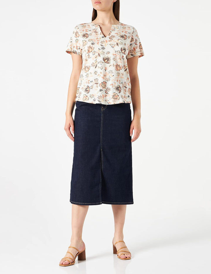PART TWO Damen Gesinapw Ts Relaxed Fit T-Shirt, XS Arabesque Ornament Print