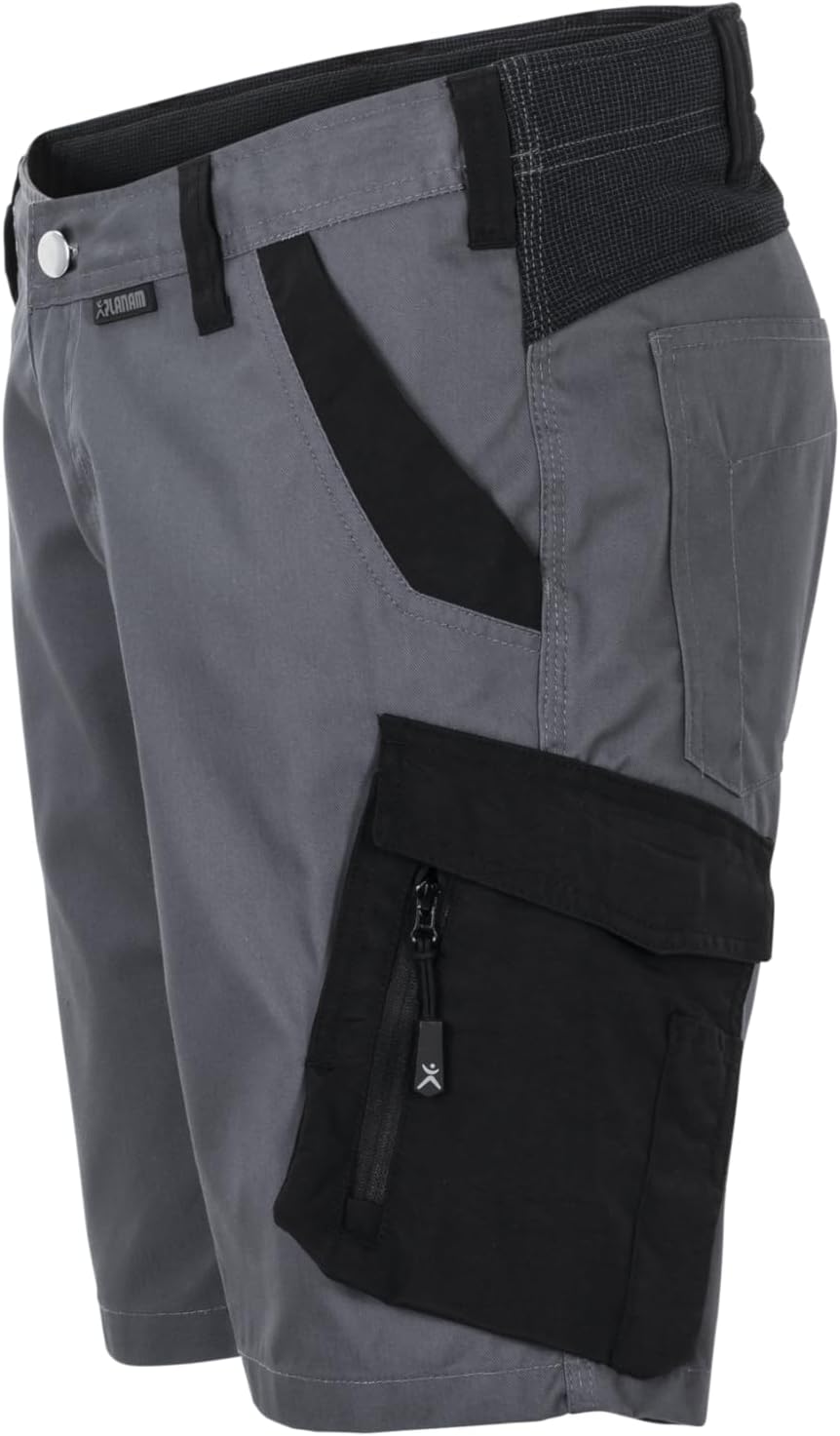 Planam Norit Damen Shorts in vielen Farben und Allen Grössen Grau/Schwarz XS, Grau/Schwarz XS