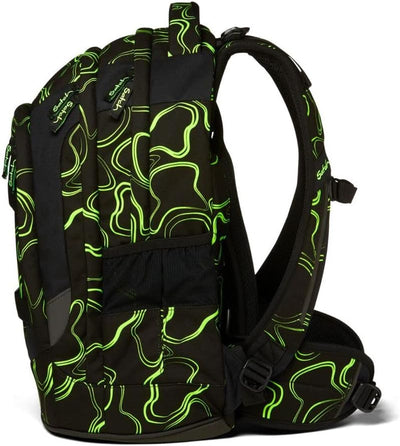 satch Pack Schulrucksack Set 3tlg. mit Schlamperbox und Sportbeutel Green Supreme