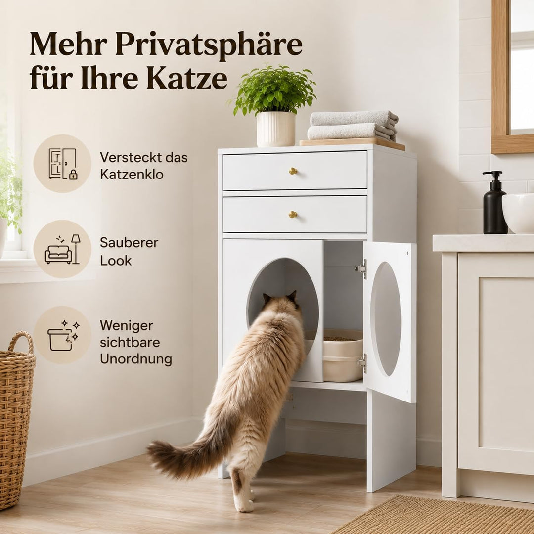 Katzenschrank Weiss 2, Weiss 2