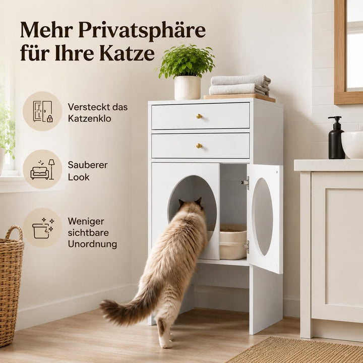 Katzenschrank Weiss 2, Weiss 2