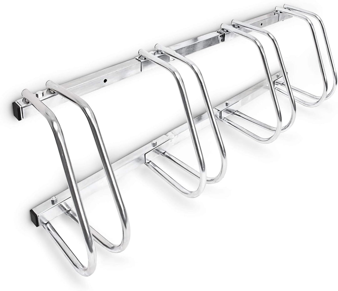 2 x Fahrradständer, Für 4 Fahrräder, Boden- und Wandmontage, Mehrfachständer, HBT: ca. 26 x 100 x 32