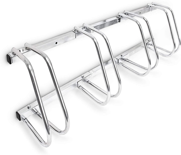 2 x Fahrradständer, Für 4 Fahrräder, Boden- und Wandmontage, Mehrfachständer, HBT: ca. 26 x 100 x 32