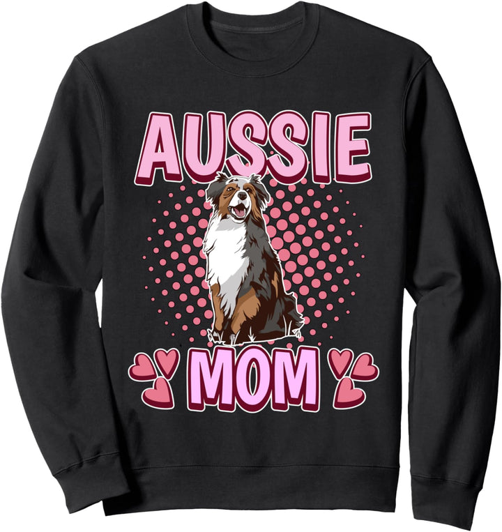 Damen Aussie Mom Mama Muttertag Australischer Schäferhund Sweatshirt