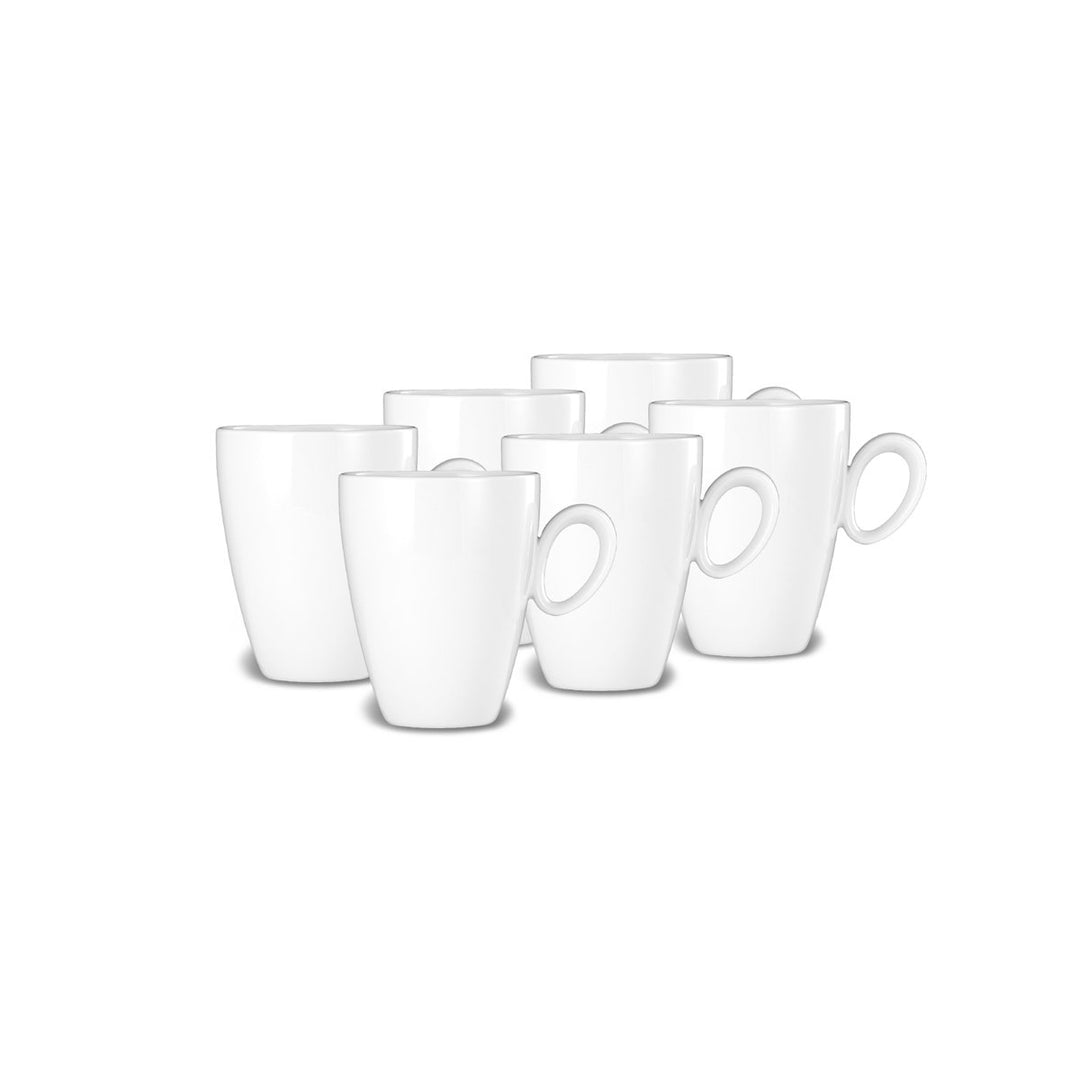 Seltmann Weiden Trio Weiss uni Kaffeebecher-Set 6tlg.