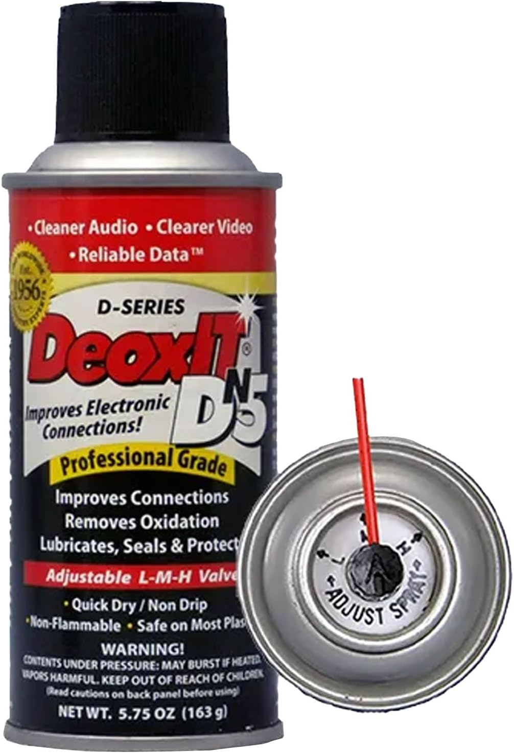 Caig DeoxIT DN5S-6N Metal Contact Cleaner DN5 Kontaktspray + keepdrum Mikrofasertuch