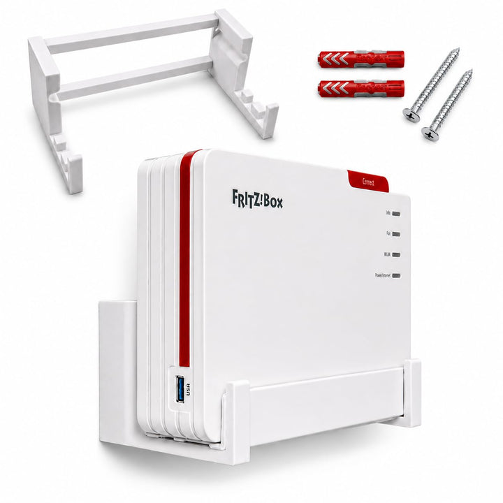 OSAZEE Wandhalterung für AVM FritzBox 5690 Pro – 9 cm Wandabstand für optimale Kabelführung – Überko