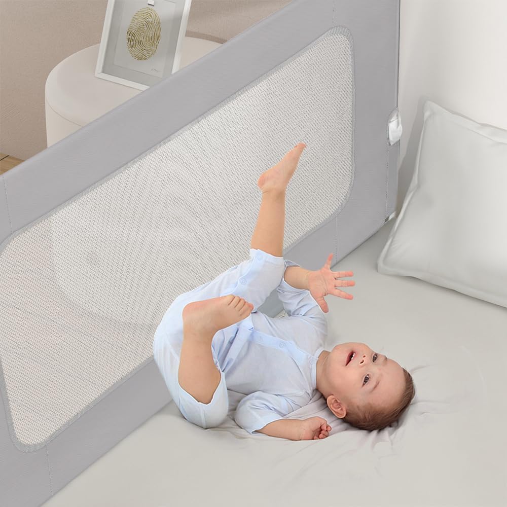 Kleinkind Bettschutzgitter Bettgitter Kinderbettgitter Babybettgitter höhenverstellbares Bettgitter
