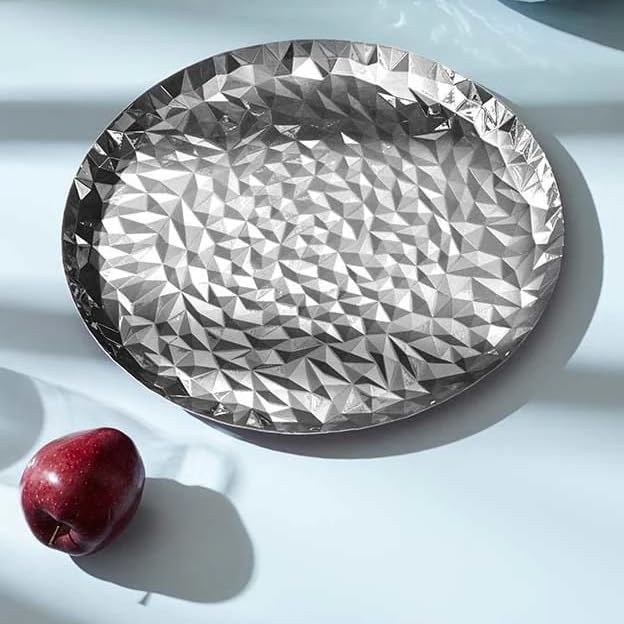 Alessi Runde Bleche, Edelstahl, Silber, 1.5 x 42.5 x 7 cm, Silber