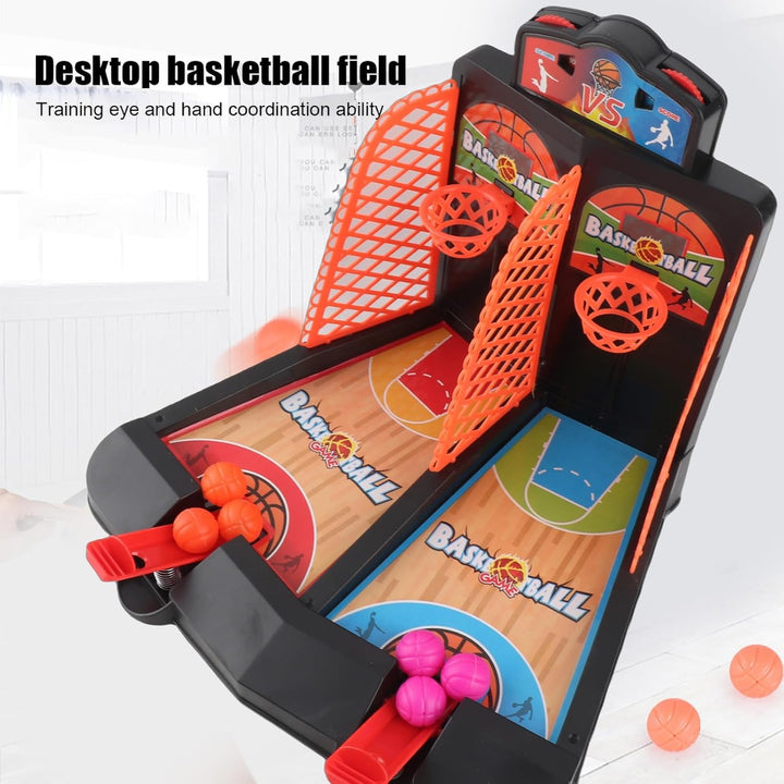 VGEBY Tisch-Basketball-Schiessspiel, Kunststoff-Tisch-Basketball-Schiessspiel für Eltern, Kinder, In