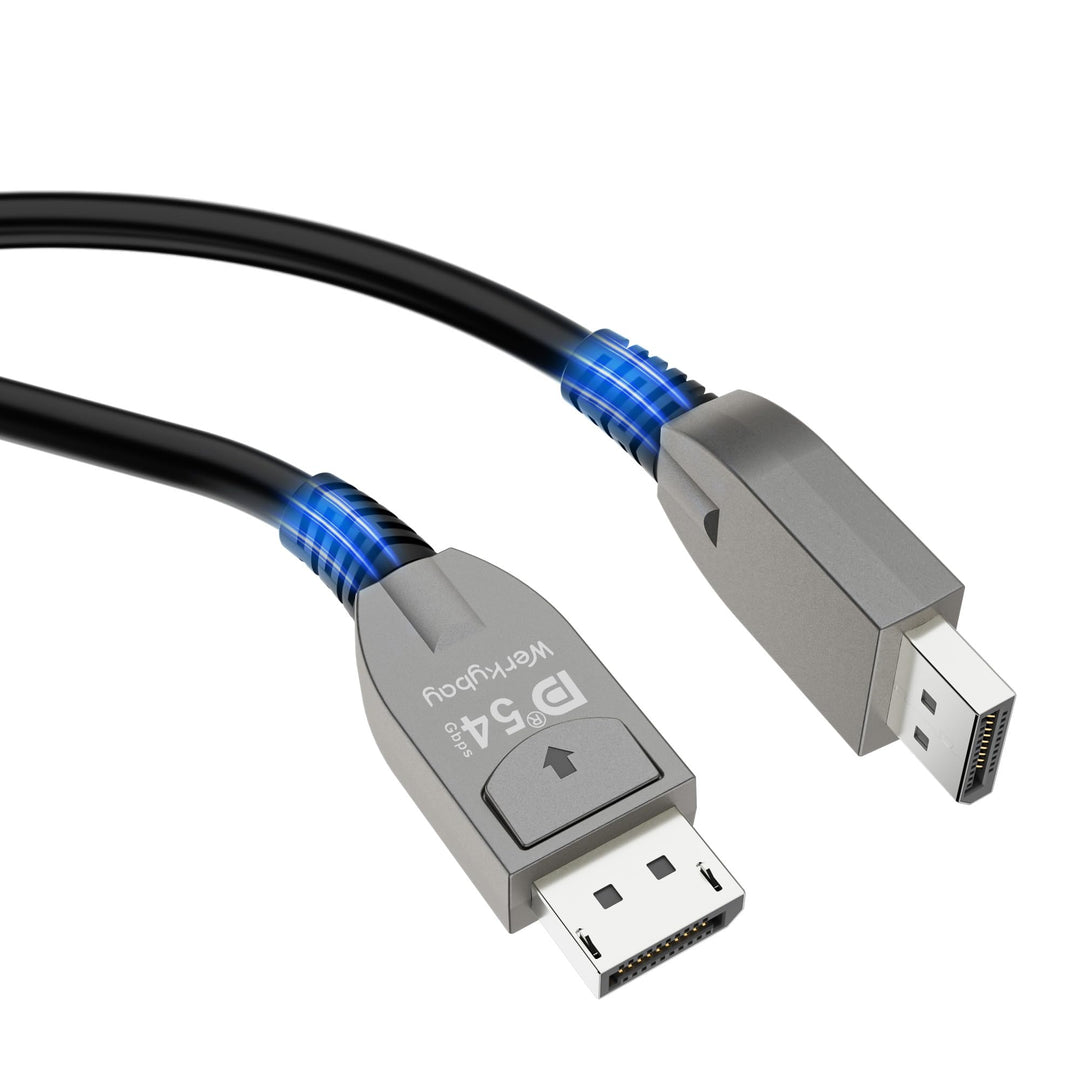 Werkybay 16K Displayport Kabel 1.5m,DP 2.1 Kabel, 54Gbps VESA-zertifiziert [16K 10K@60Hz, 8K@120Hz,4