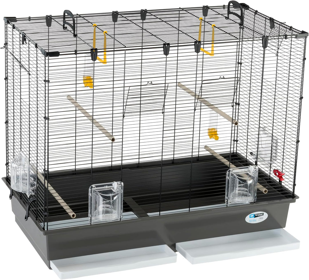 Ferplast Vogelheim für Kanarienvögel, Sittiche und kleine Exoten, Masse: 87 x 46,5 x 70 cm,