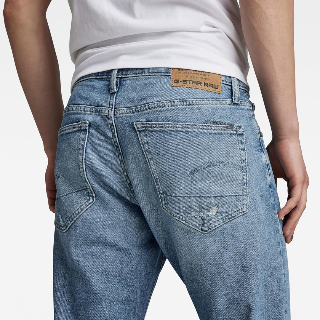 G-STAR Herren 3301 Slim Fit Jeans 27W / 30L Blau (Faded Niagara Restored 51001-d316-g007), 27W / 30L