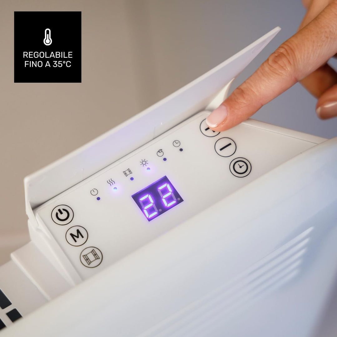 Taurus CHTA 500 – Elektrischer Konvektor 500 W, IP24 für den Einsatz im Badezimmer, Wandhalterung, D