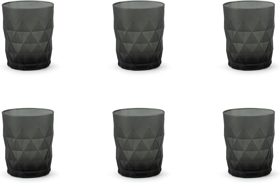 Excelsa Luxor Ice Set 6 Gläser Schwarz