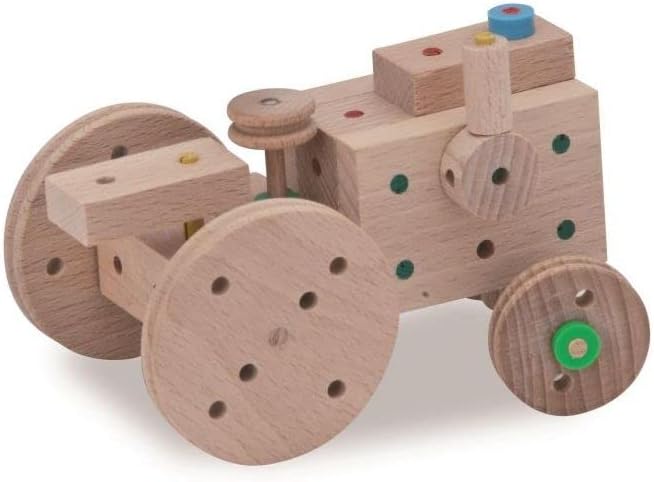 Matador 11222 E222 Baukasten, ab 5 Jahren, holzfarben, bunt
