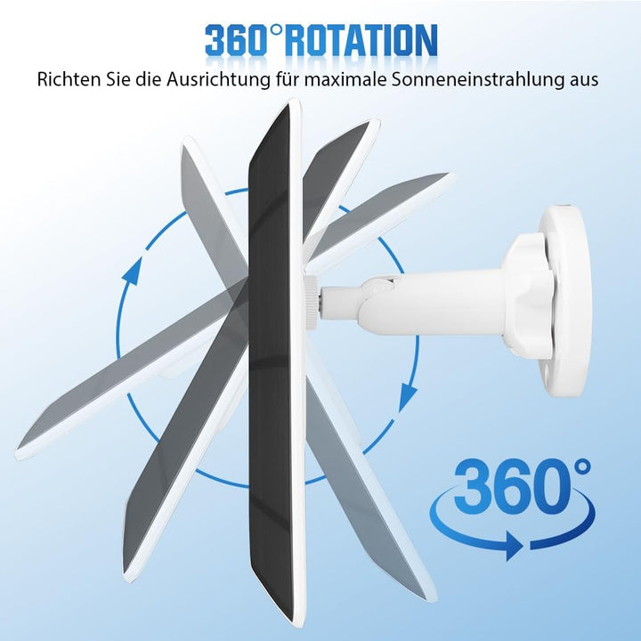 Solarpanel für Arlo Pro 3/Arlo Pro 4/Arlo Pro 5S/Pro 3 Floodlight/Ultra/Ultra2, 5W Solarpanel für Üb