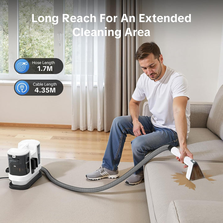 2025 New Upgrade Portable Instant Heated Function Washing Vacuum Cleaner, Multifunctional Carpet & U