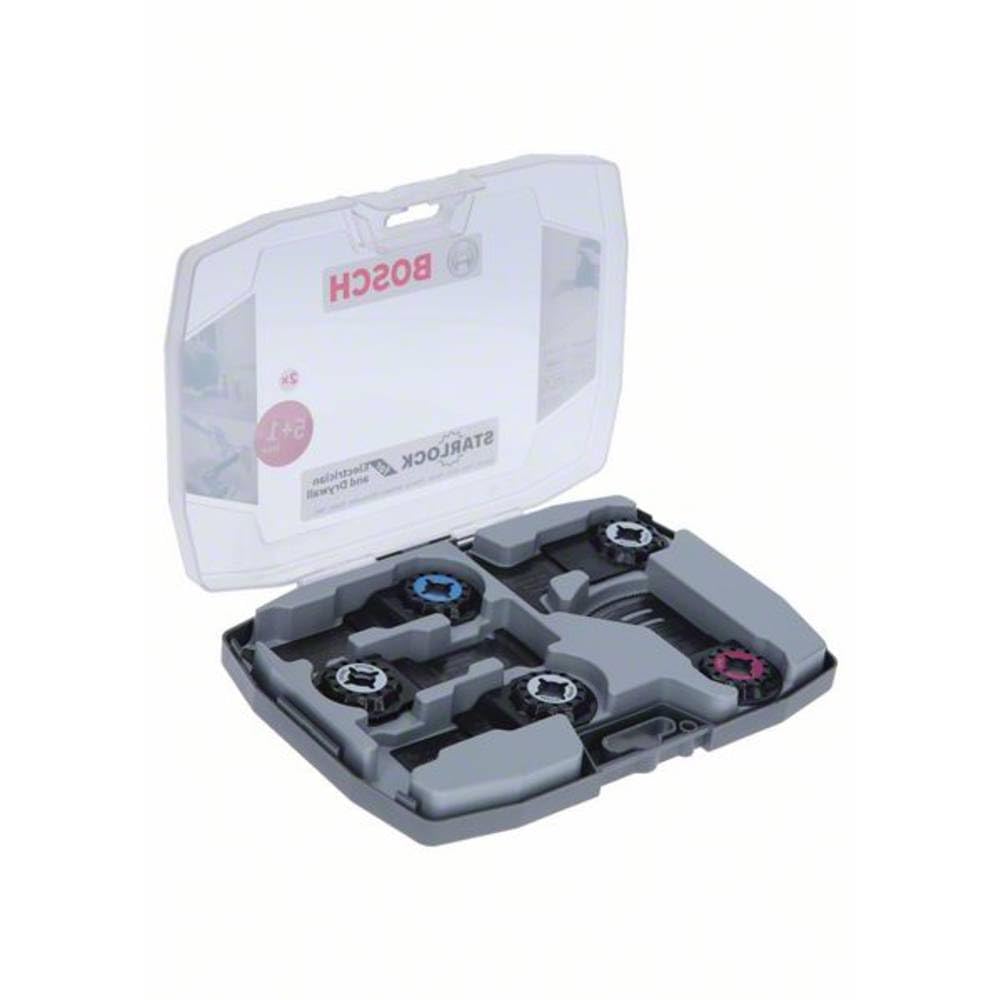 Bosch Professional 6 tlg. Starlock Tauchsägeblatt Set (für Holz, Metall und Multimaterial, Zubehör M