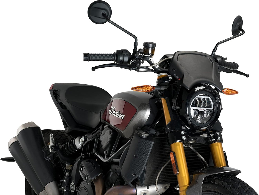 Puig 3593N Aluminium Frontplatte Schwarz, SCHWARZ