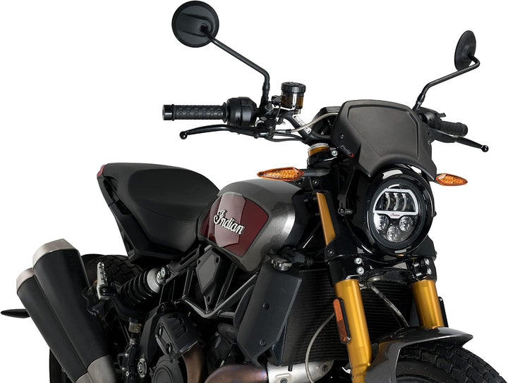 Puig 3593N Aluminium Frontplatte Schwarz, SCHWARZ